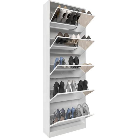 Le Reflet Parfait - Armoire à Chaussures avec Miroir Pleine Longueur